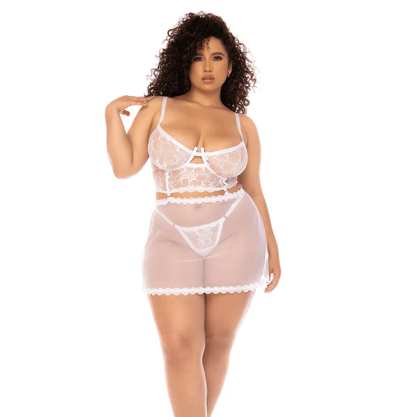 Babydoll y Conjunto de Dos Piezas 3/4X