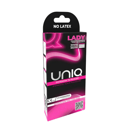 Lady Condom Uniq Condón Femenino x 3 Unidades