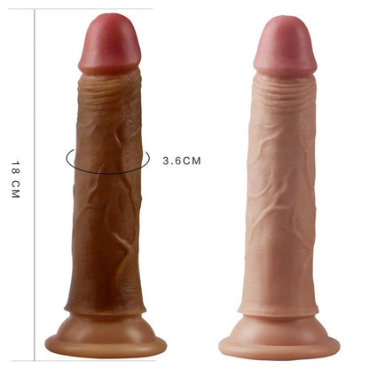 Dildo Silicone 7'' Dual layered