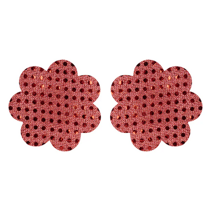 Nipple Red Flower Sequin