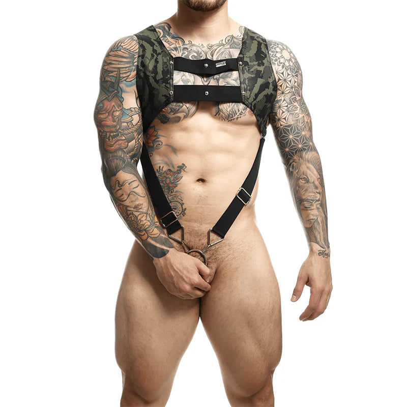 Dngeon Croptop Cockring Harness By Mob